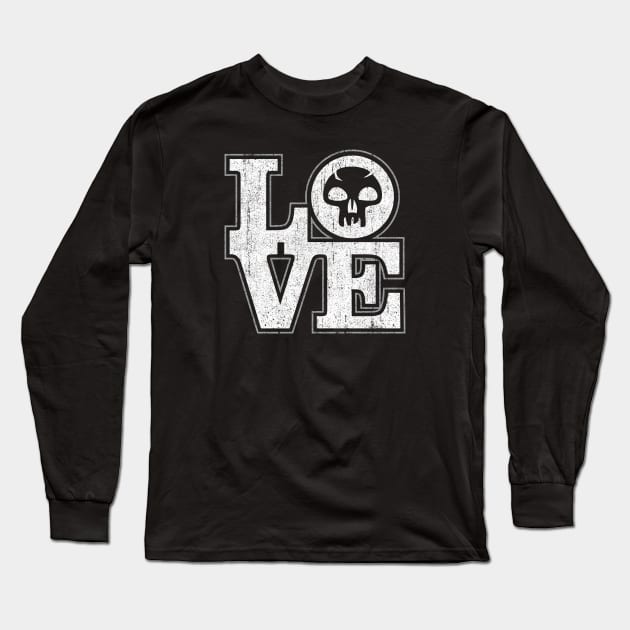 Love Black Long Sleeve T-Shirt by huckblade